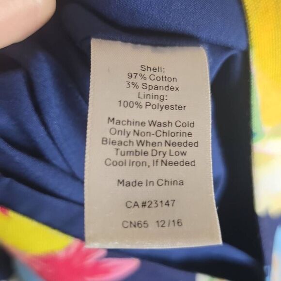 Talbots Vacation Travel Tropical Pleated Multicolor Skirt Size 2 - Picture 5 of 12